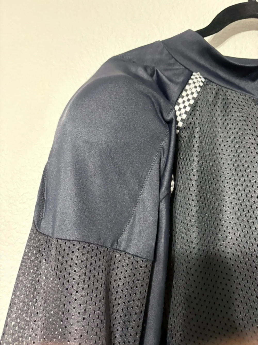 Bohn Body Armor AIRTEX ARMORED MOTORCYCLE SHIRT Black Mesh Zip Jacket XXL USA